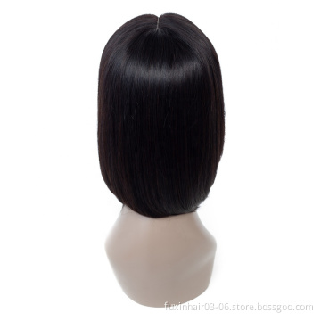 Bob Lace Front Wig Human Hair New Arrival Wholesale Price Middle Part 8 Inch Remy Hair Hair WEAVING Silky Straight Wave >=45%